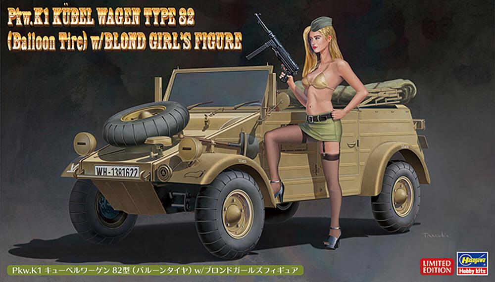 HASEGAWA SP473  1/24 K1 Wagon à benne 82 avec femme blonde 