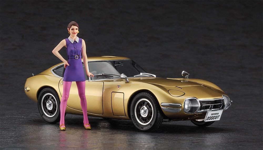 HASEGAWA SP533  1/24 Toyota 2000 GT Gold avec figurine 