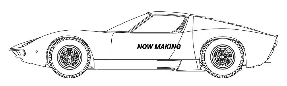 HASEGAWA SP544  1/24 Wild Egg Girls Lamborghini Miuira P400 SV mikumo Shiranagai 