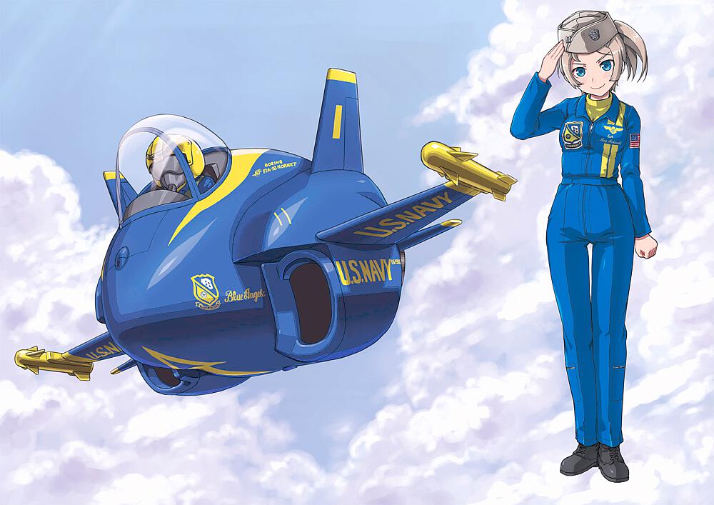 HASEGAWA TH15  EGG PLANE F/A-18 Hornet Blue Angels 