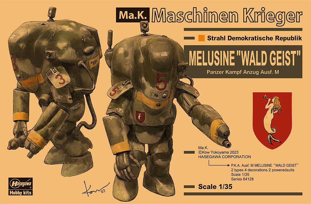 HASEGAWA 64128  1/35 P.K.A. Exécution M Mélusine, esprit de la forêt, 2 kits 