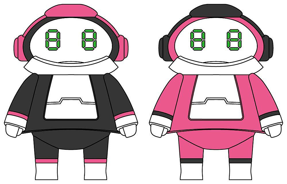 HASEGAWA CW17  Tiny MeachtroMate n° 2, Black&amp; Peach, 2 kits 