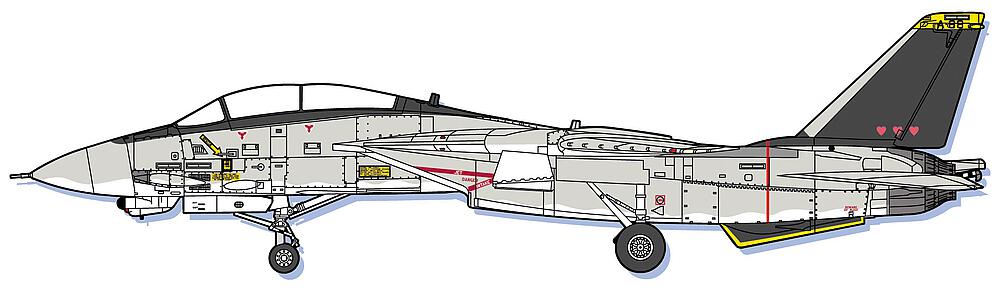 HASEGAWA 64755  1/72 Area 88 F14A Tomcat, Micky Scymon 