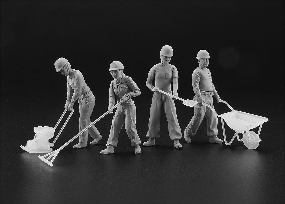 HASEGAWA WM03  1/35 Ouvriers du bâtiment Set A 