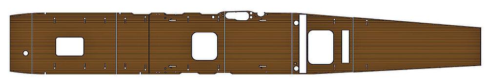 HASEGAWA QG25  1/350 Pont en bois Akagi 