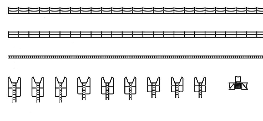 HASEGAWA QG72  1/700 Bateaux japonais, pièces d'équipement set A 