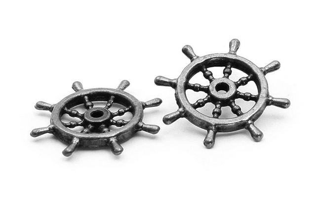 Gouvernail (Roue de timon) de 24mm  par 2 Occre 17018