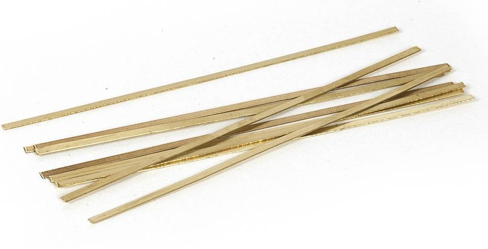 Plat laiton 2x100mm  par 10 Occre 17039