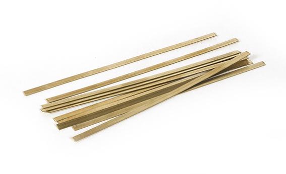 Plat laiton 3x100mm  par 10 Occre 17040