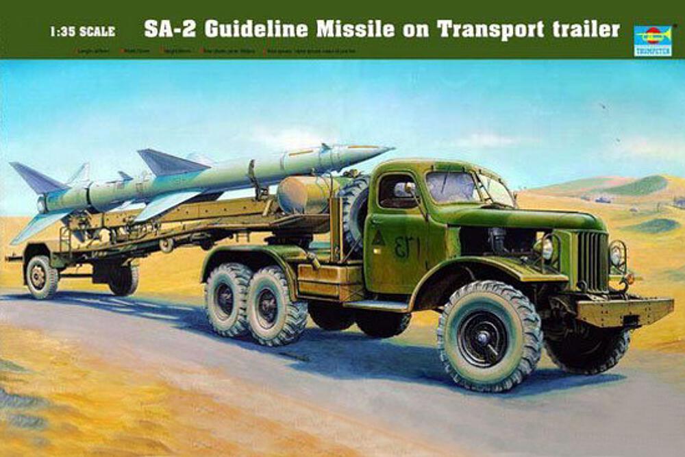 TRUMPETER 204  1/35 SA-2 Missile téléguidé sur transporteur 