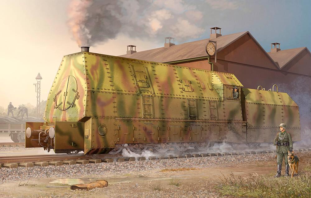 [TRUMPETER 219  ] TRUMPETER 219  1/35 BR-57, locomotive blindée 