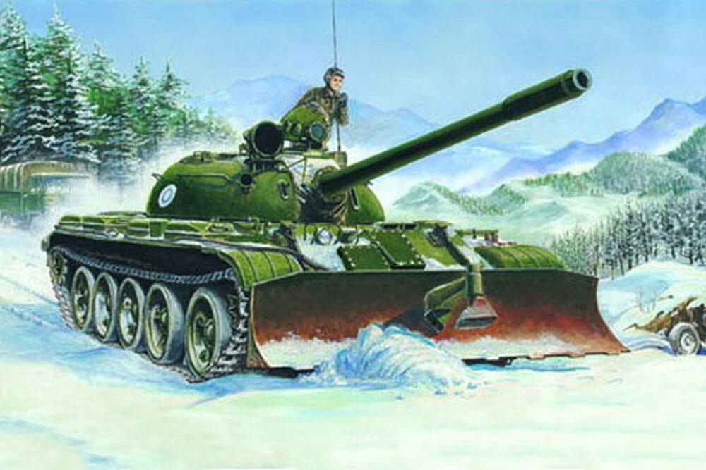 TRUMPETER 313  1/35 T-55 (1958) avec BTU-55 