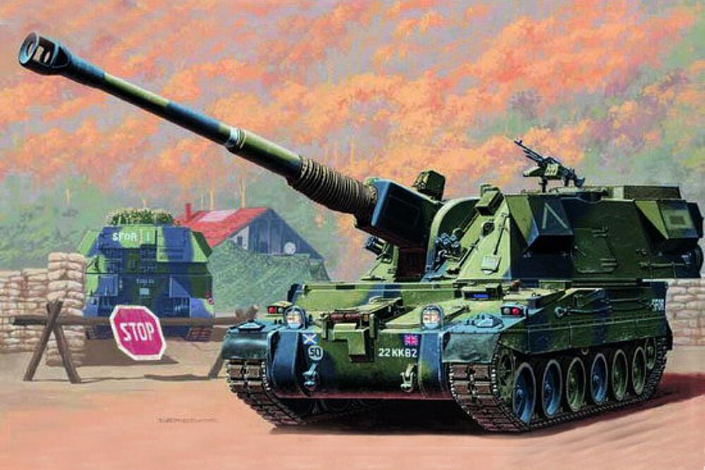 TRUMPETER 324  1/35 British 155 mm AS-90 S.P.Howitzer SFOR 