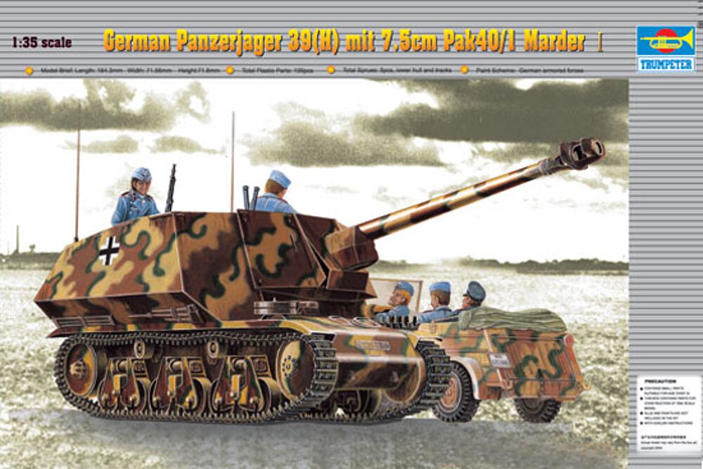 TRUMPETER 354  1/35 Chasseur de chars H-39 avec 7,5 