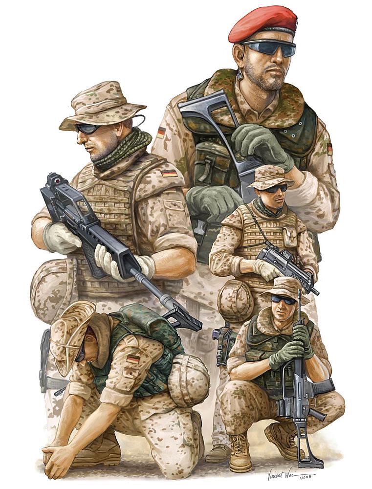 TRUMPETER 421  1/35 Soldats allemands modernes de l'ISAF 