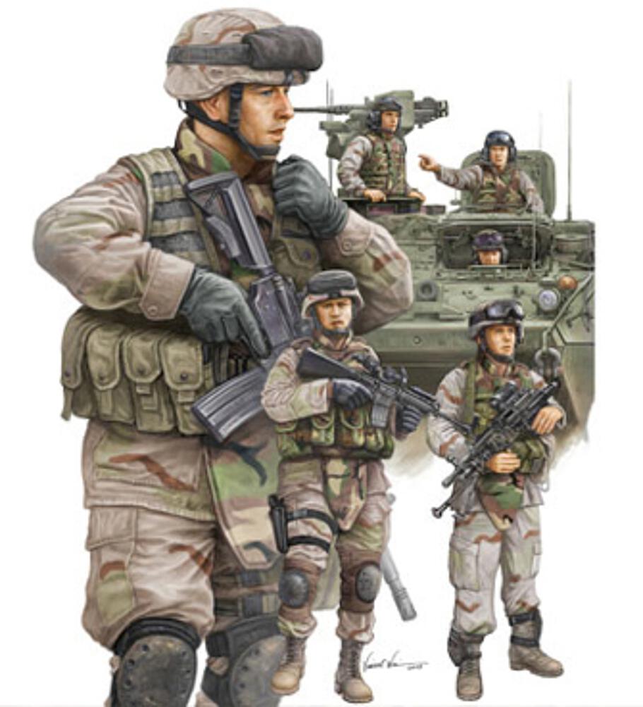 TRUMPETER 424  1/35 Armée américaine moderne, infanterie 