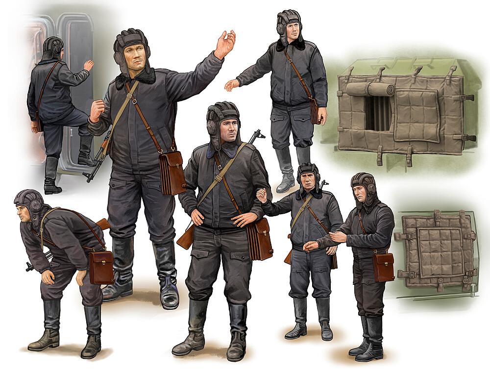 TRUMPETER 434  1/35 Soldats soviétiques, équipage Scud B 
