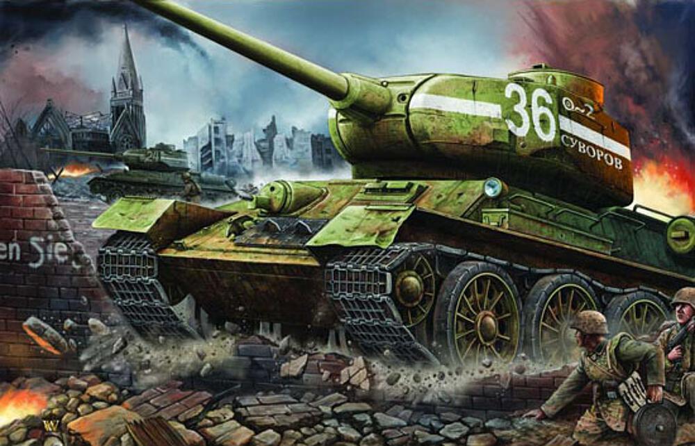 TRUMPETER 902  1/16 T-34/85, 1944, n° 183 