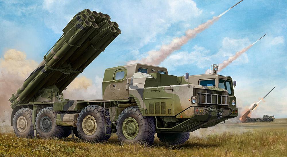 TRUMPETER 1020  1/35 9A52-2 Smerch, lance-roquettes multiple RSZO 