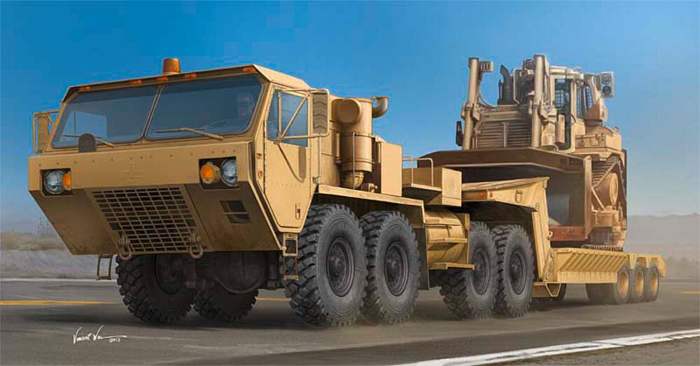 TRUMPETER 1055  1/35 M983 A2 HEMTT avec M8740 A1Trailer 