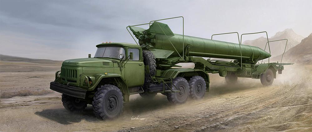 TRUMPETER 1081  1/35 Zil 131V avec remorque 2T3M1 et fusée 8K14 