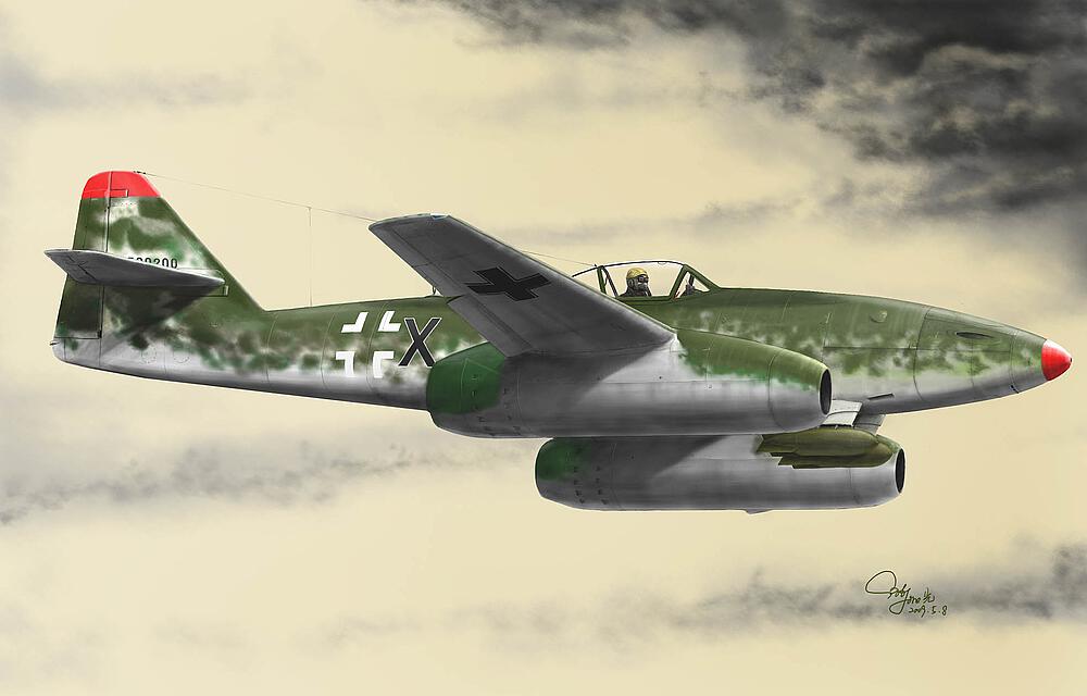 TRUMPETER 1318  1/144 Me 262 A-2a 