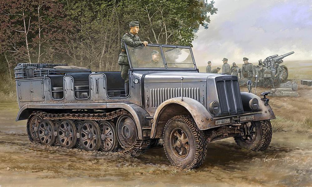 TRUMPETER 1514  1/35 Sd.Kfz. 7, force de traction moyenne 