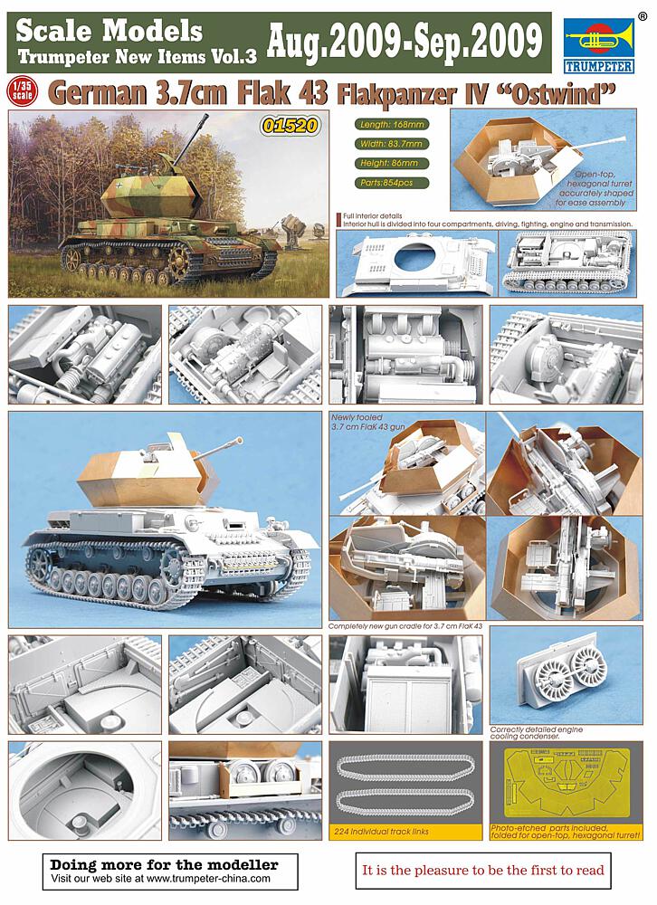 TRUMPETER 1520  1/35 Flak 3,7 cm allemand 43 Flak 