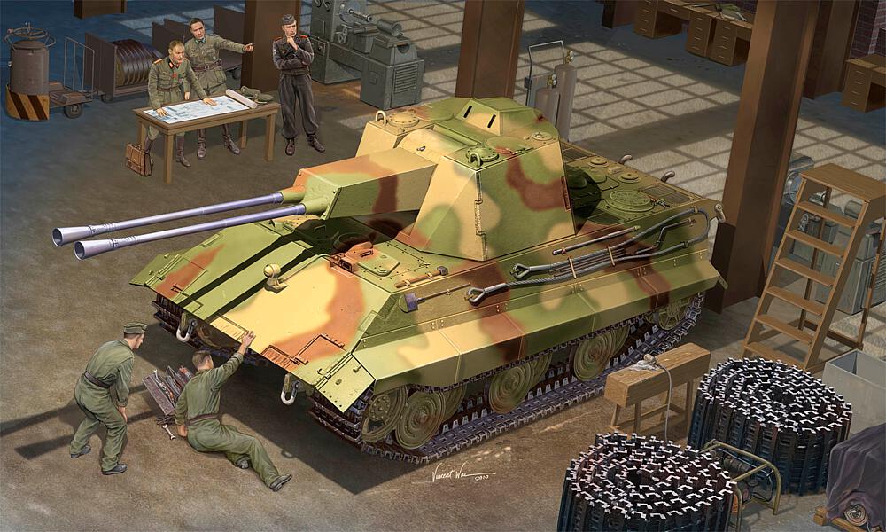 TRUMPETER 1537  1/35 char allemand E-50 Flakpanzer 