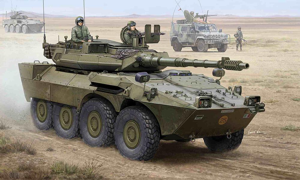TRUMPETER 1564  1/35 B1 Centauro AFV version précoce (2. Series) w. Upgr. Arm. 