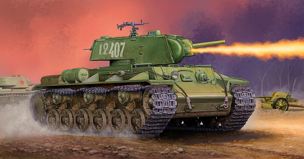 TRUMPETER 1568  1/35 KV-8S Tournette soudée 