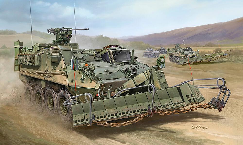 TRUMPETER 1575  1/35 M1132 Stryker Engineer Sq 