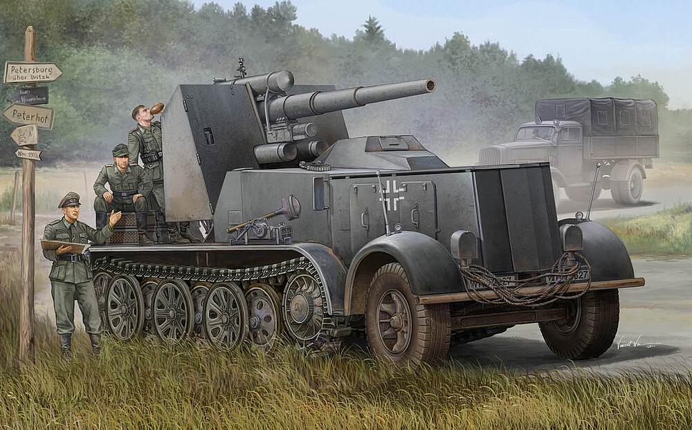 TRUMPETER 1585  1/35 8,8 cm Flak 18 affût automoteur 