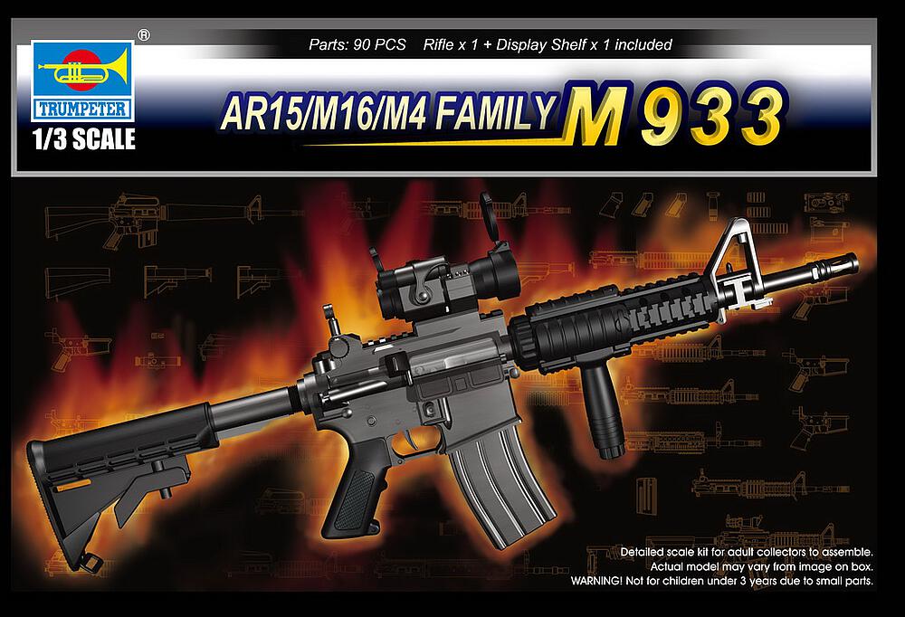 TRUMPETER 1917  1/3 Small Arms : AR15/M16/M4 Family M933 