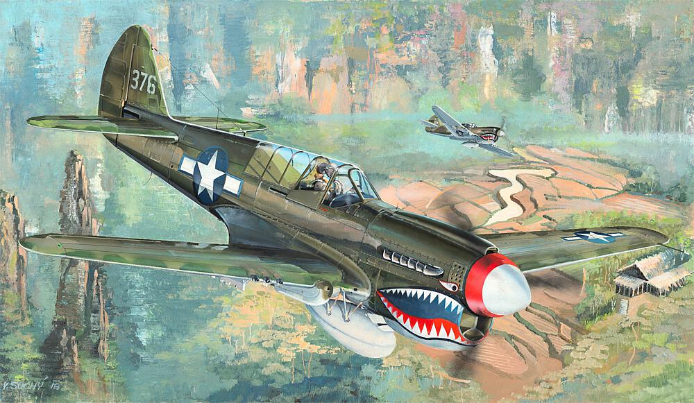 TRUMPETER 2212  1/32 P-40N Kitty Hawk 