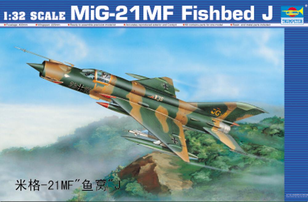 TRUMPETER 2218  1/32 MiG 21MF Fishbed J 