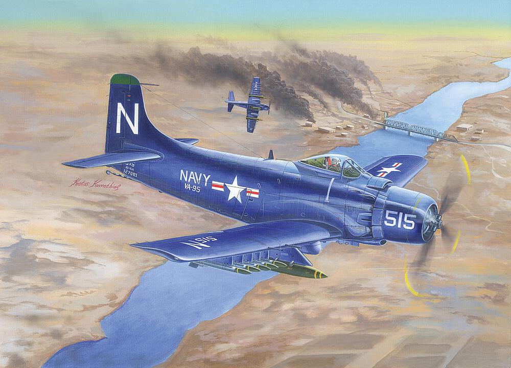 TRUMPETER 2252  1/32 A1D AD4 Skyraider 