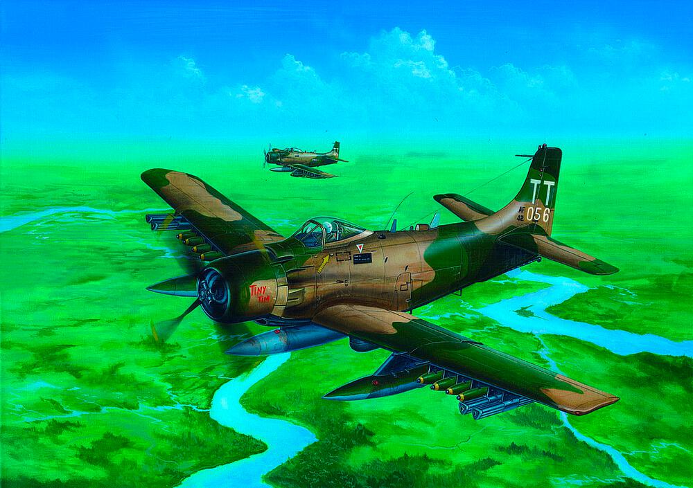 TRUMPETER 2254  1/32 A1J AD7 Skyraider 