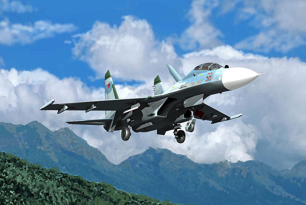 TRUMPETER 2270  1/32 Su 27UB Flanker-C 