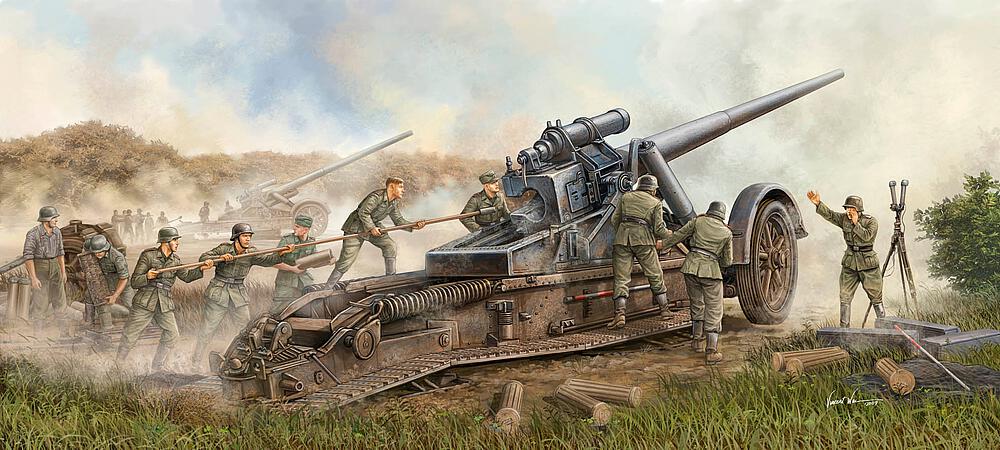 TRUMPETER 2313  1/35 Canon allemand de 17 cm 18 