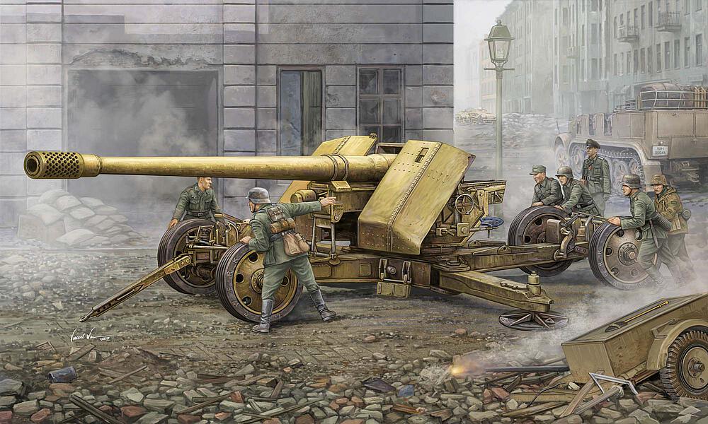 TRUMPETER 2317  1/35 Allemand 128 mm PAK (Krupp) 