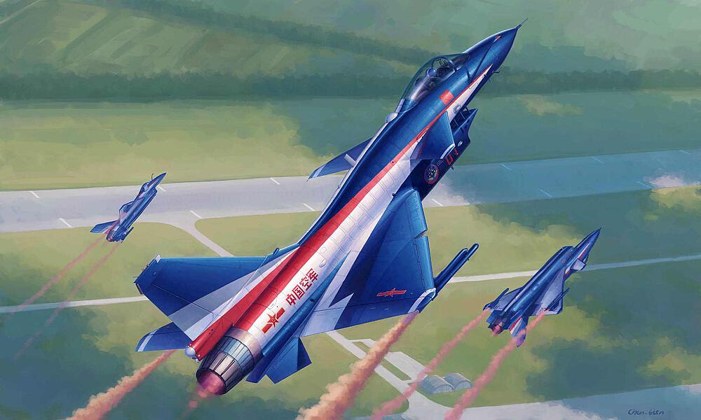 TRUMPETER 2857  1/48 PLA J-10AY Dragon Vigoureux 