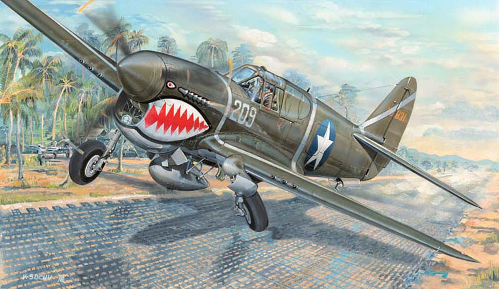 TRUMPETER 3227  1/32 P-40F War Hawk 