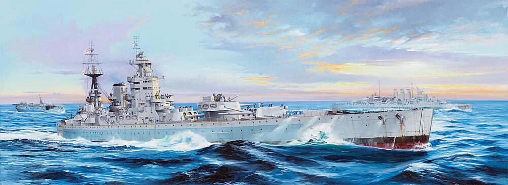 TRUMPETER 3708  1/200 HMS Nelson 1944 