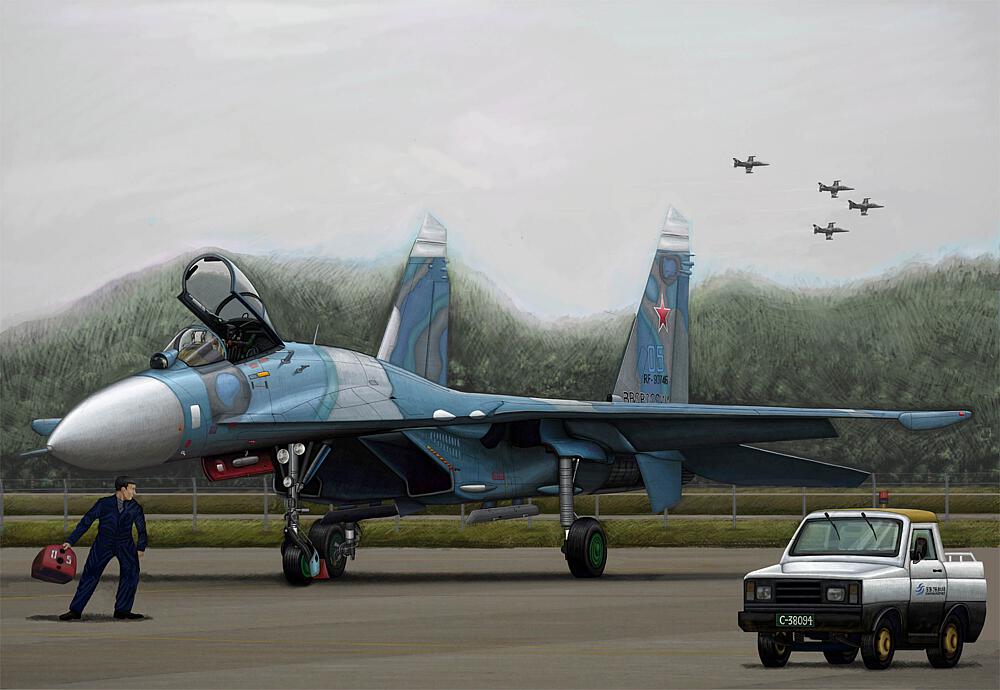 TRUMPETER 3909  1/144 SU-27 Flanker B 