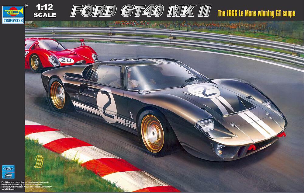 TRUMPETER MAG00019  1/12 Ford GT40 Mk.II 