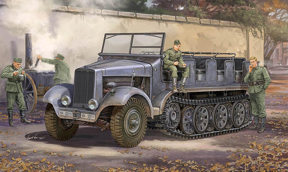 TRUMPETER 5530  1/35 Sd.Kfz. 6, tracteur semi-chenillé, version pionnière 