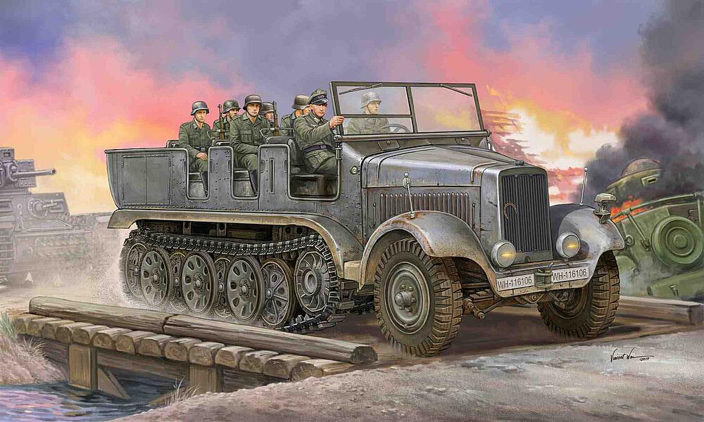 TRUMPETER 5531  1/35 Sd.Kfz. 6, tracteur à demi-chaîne 