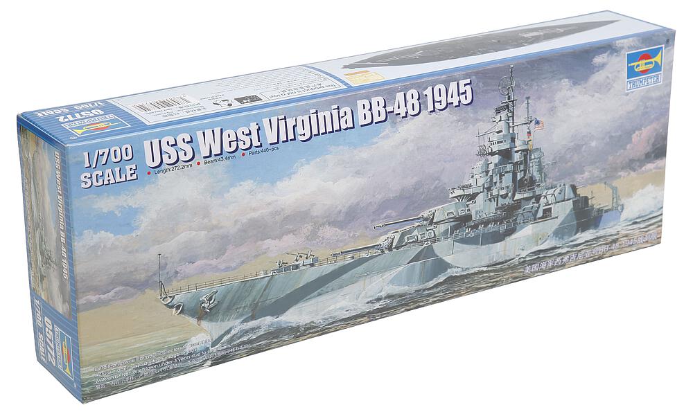 TRUMPETER 5772  1/700 BB-48 USS West Virginia 