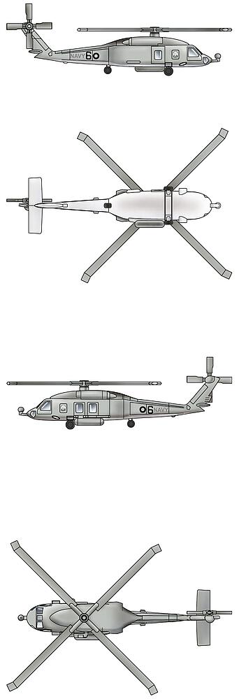 TRUMPETER 6232  1/350 HH-60H Rescue Hawk 